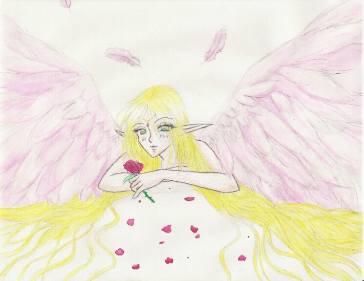 Deedlit Angel- Watercolors by foxyangel517