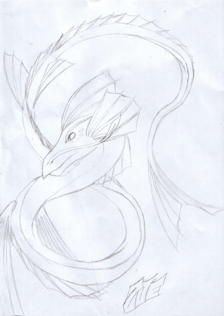 Zoe's dragon forme (scecht) by freyaloi