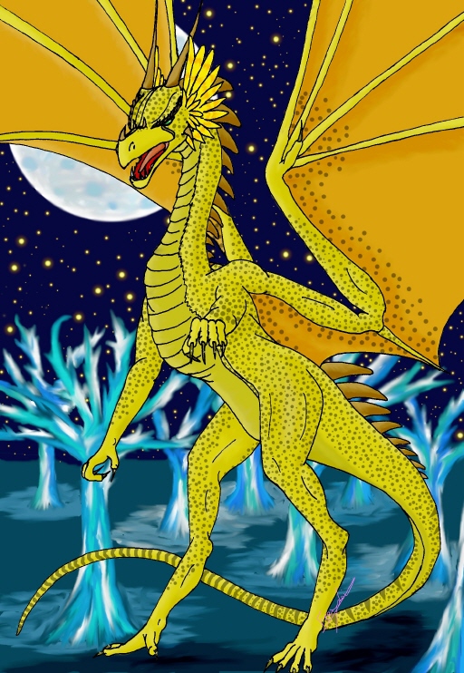 Zerra as a dragon by freyaloi