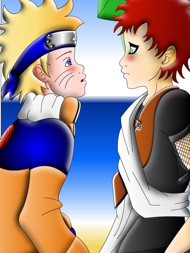 Naruto and Gaara by fubley