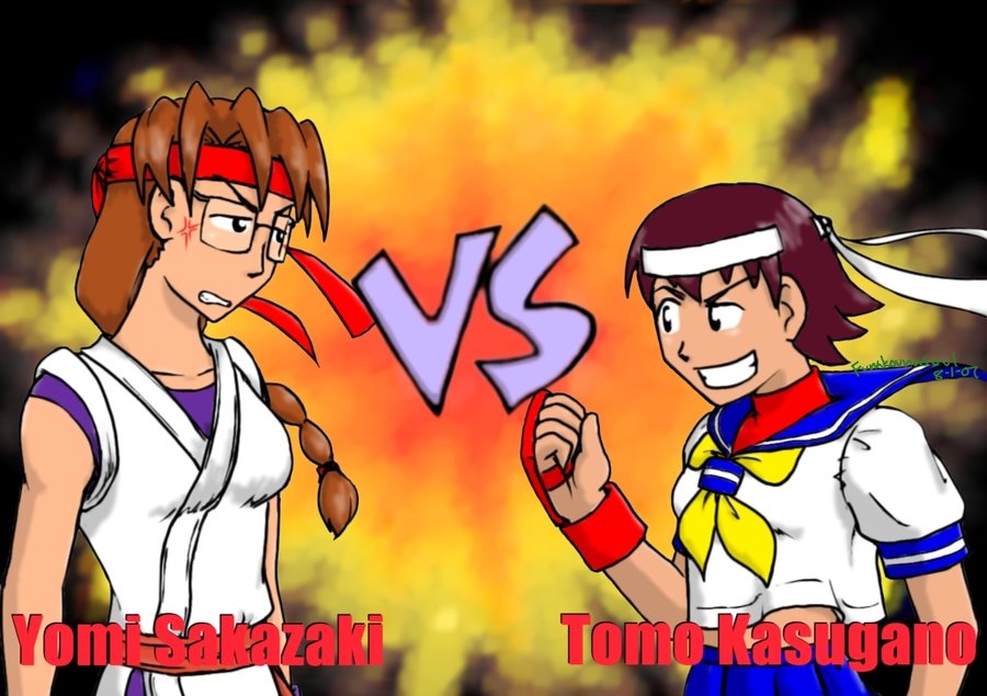 SNK Yomi vs Capcom Tomo by funakounasoul
