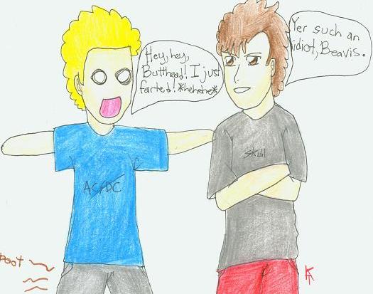 Jaymon7's Request-Beavis and Butthead by fuzzyavalanchefob