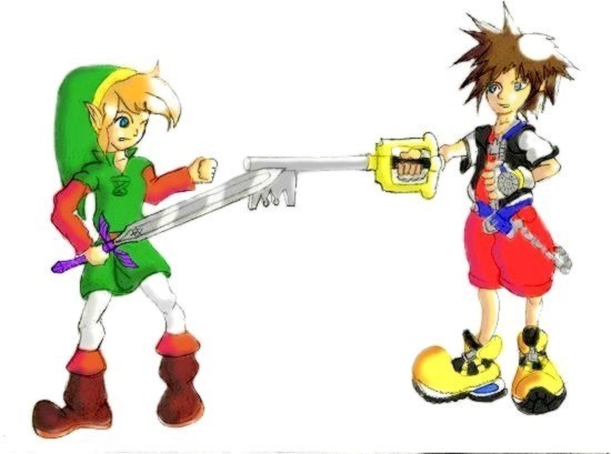 Sora vs Link in Color by G-WOLF