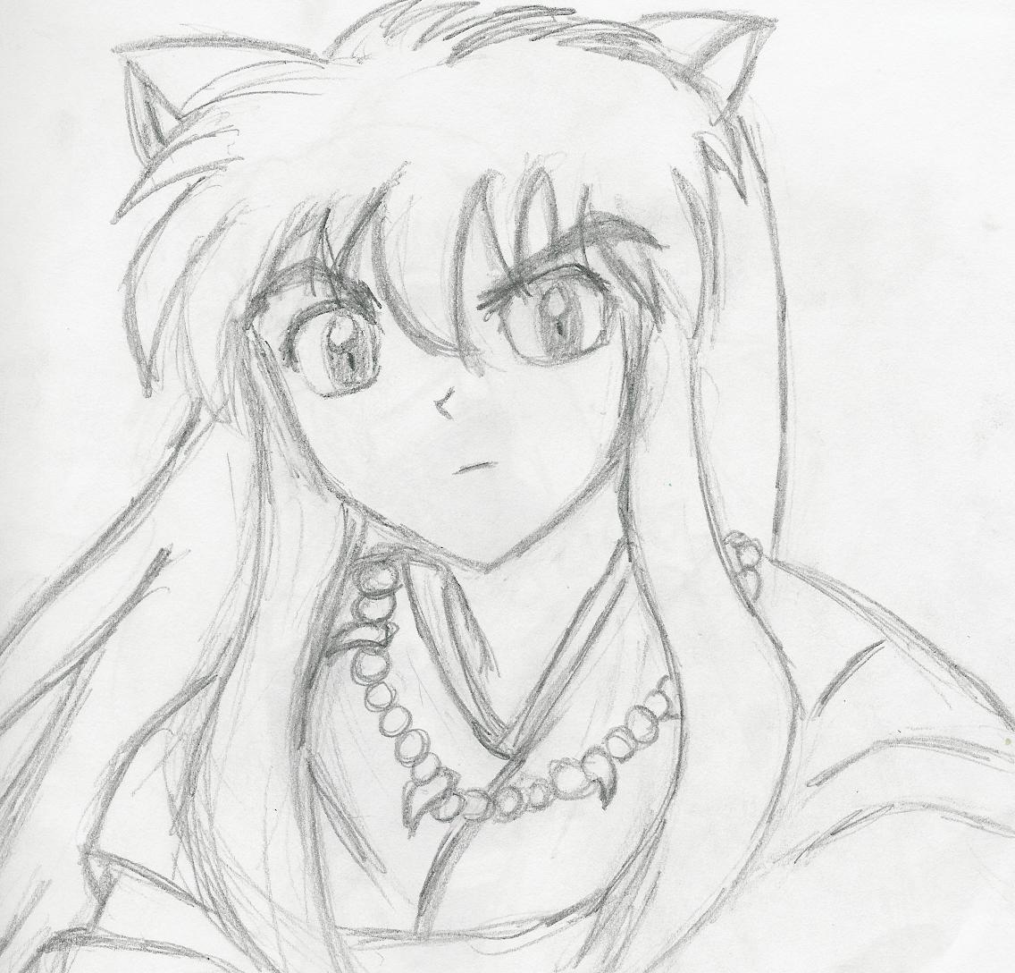 Inuyasha pencil sketch by G_A_M Fanart Central