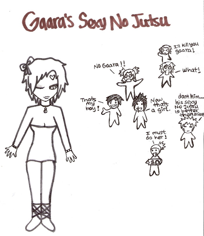 gaara's sexy no jutsu by Gaara-sGirl