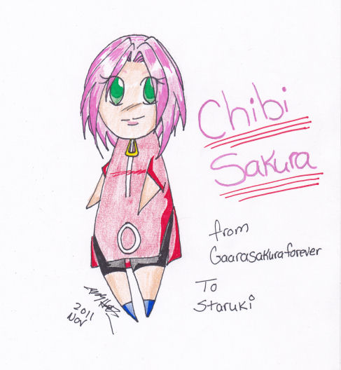 Chibi Sakura Haruno by GaaraSakuraForever