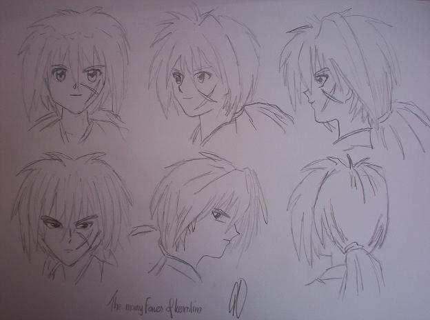 The many faces of kenshin :) by Gaara_Fan
