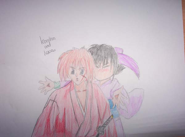 Kenshin and Kaoru by Gaara_Fan