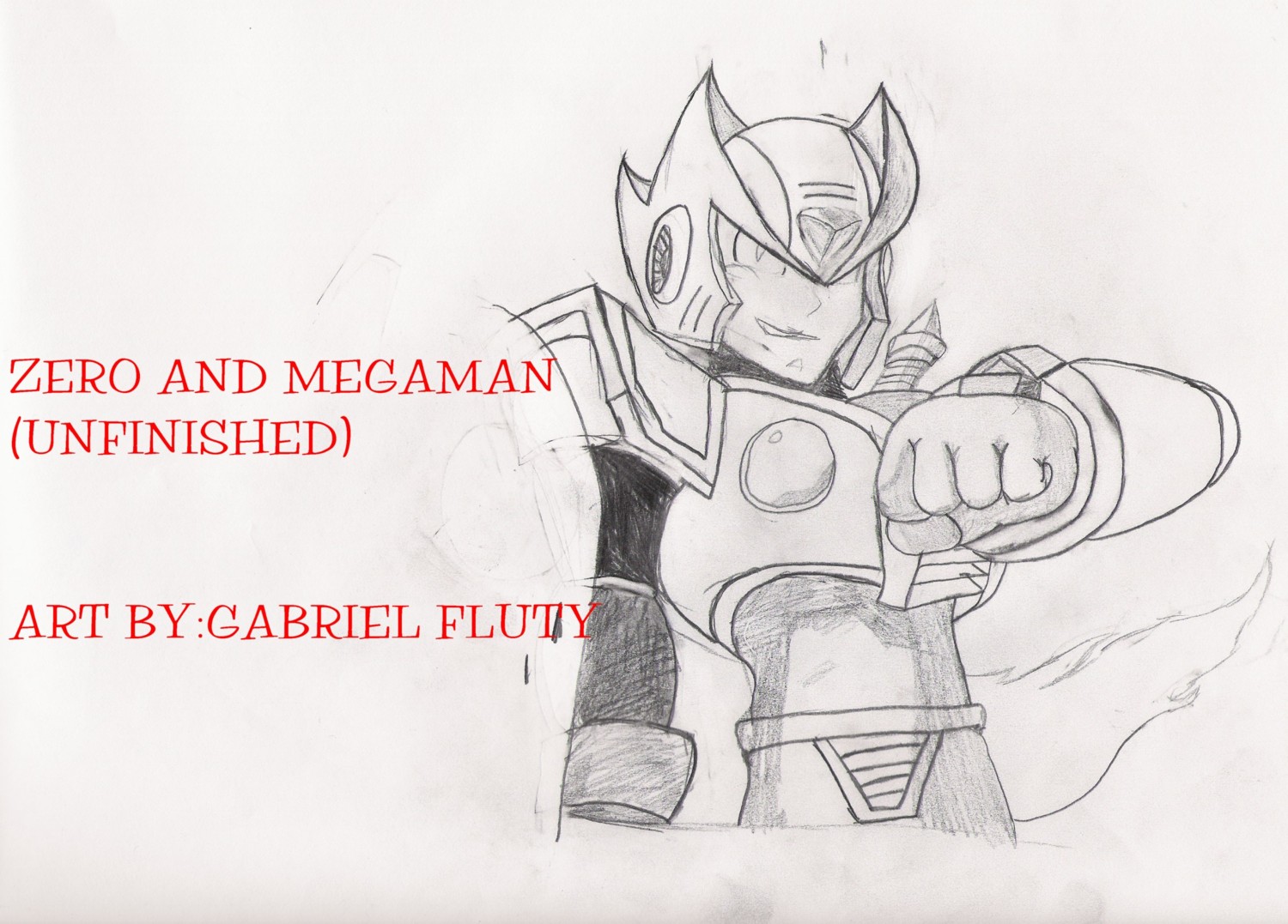 Zero And Megaman (unfinished) by GabrielFluty