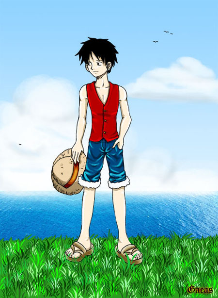 Luffy and the Sea by Gaeas