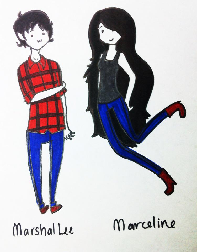 Marceline and Marshal Lee by GalacticInvasion