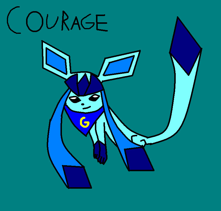 Courage the Glaceon by GalacticSaturn