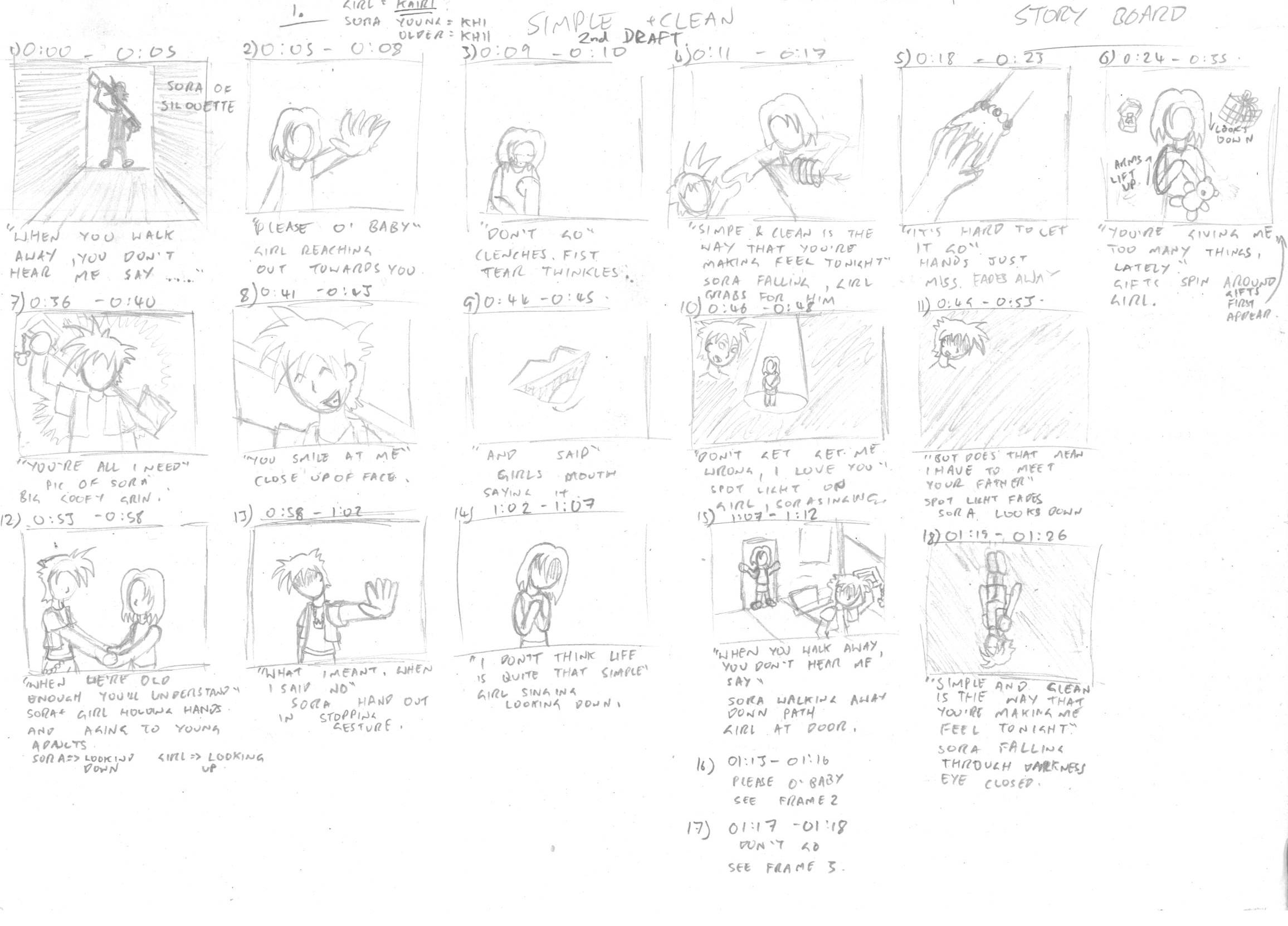 Simple and Clean Story Board Page 1 by Galaxialconda