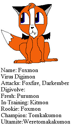 Foxmon (digimon oc) by GamerGirlGG