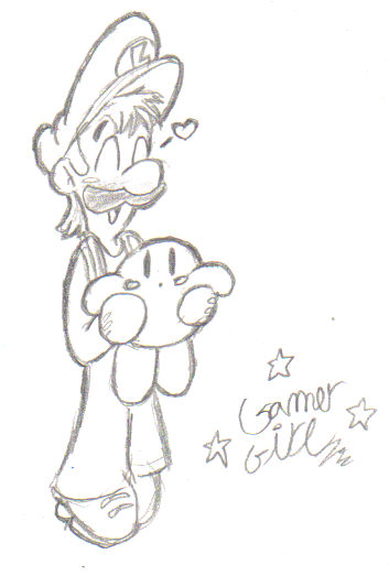 Chibi Luigi&kirby>.> by Gamer_girl