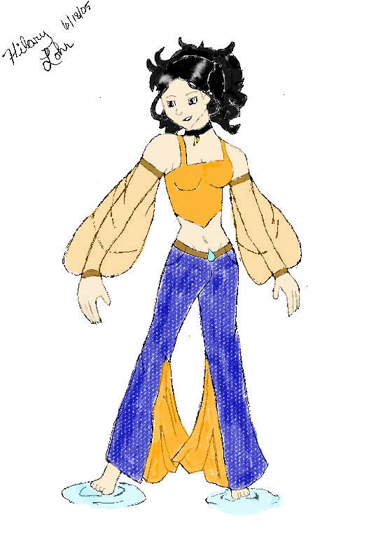 Katara (drawn by orangegirl) by GannysGirl