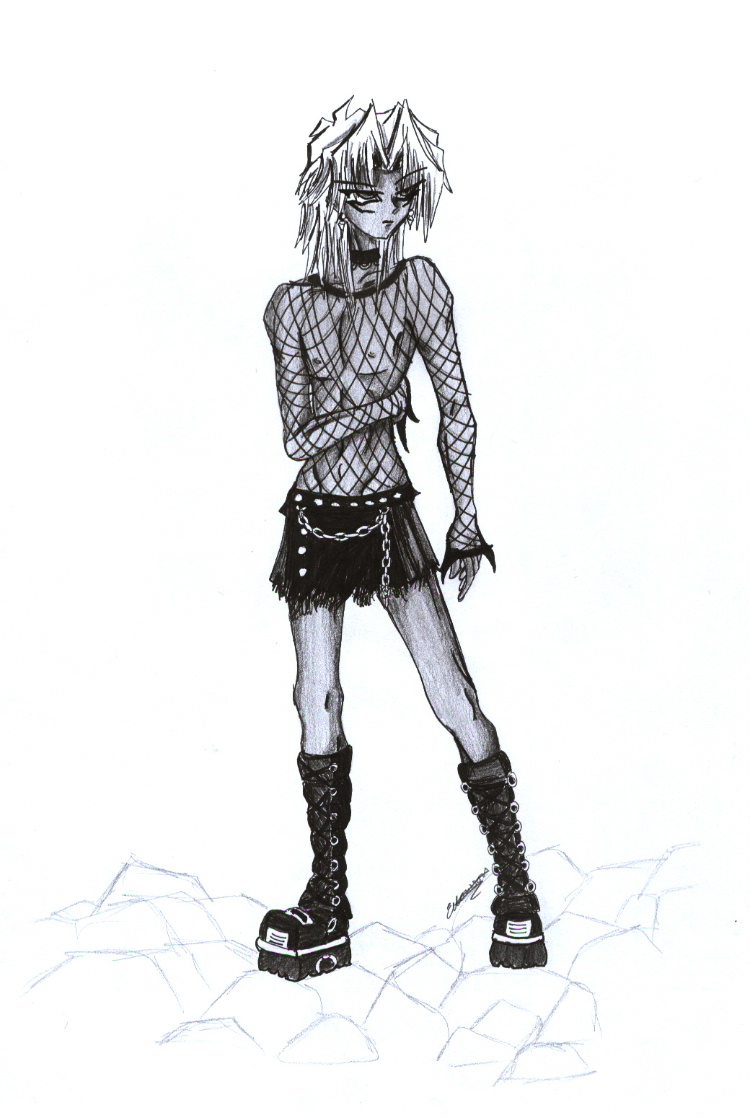 Marik in a skirt YEY! by Gardian_of_the_shadow_relm