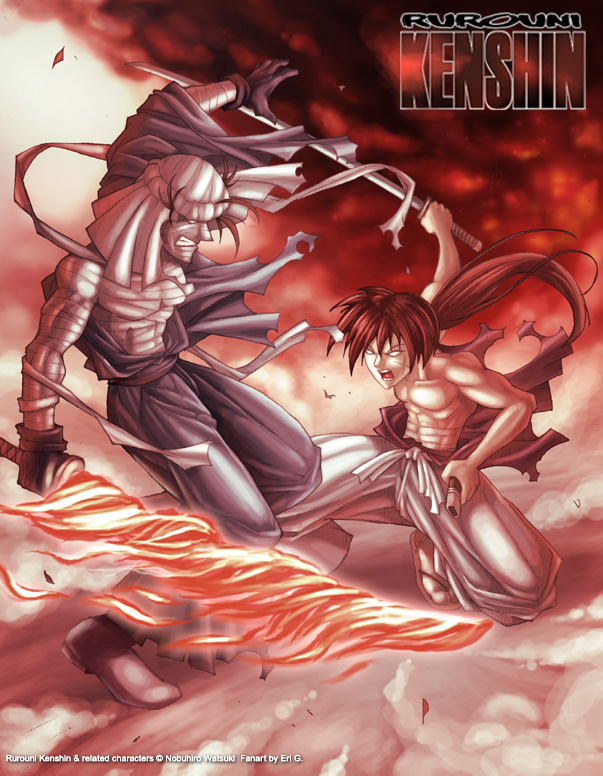 Kenshin vs Shisio by Gaudiamo