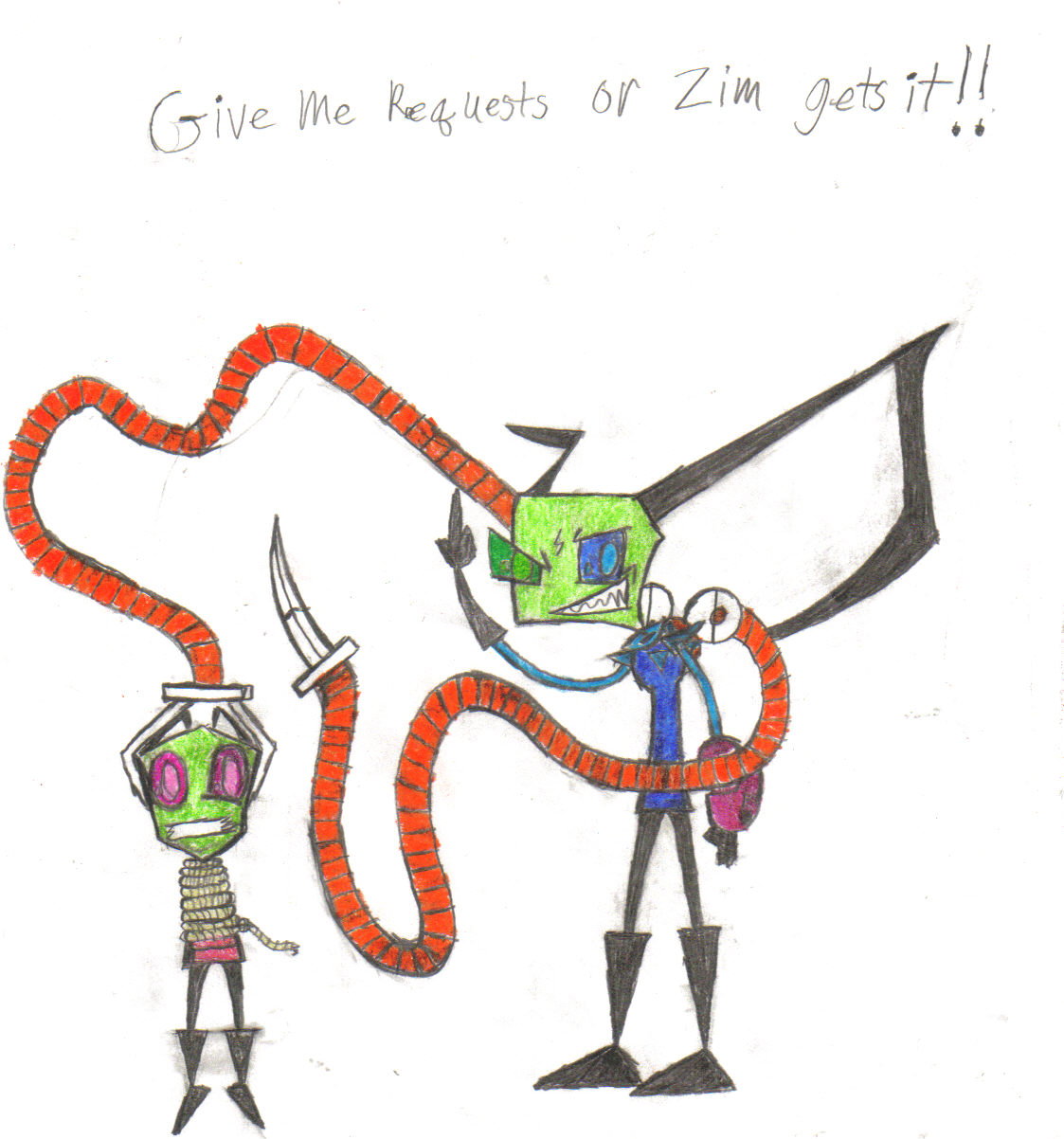 Give me request or Zim gets it!!!!! by Geckon_Lord_of_geckos