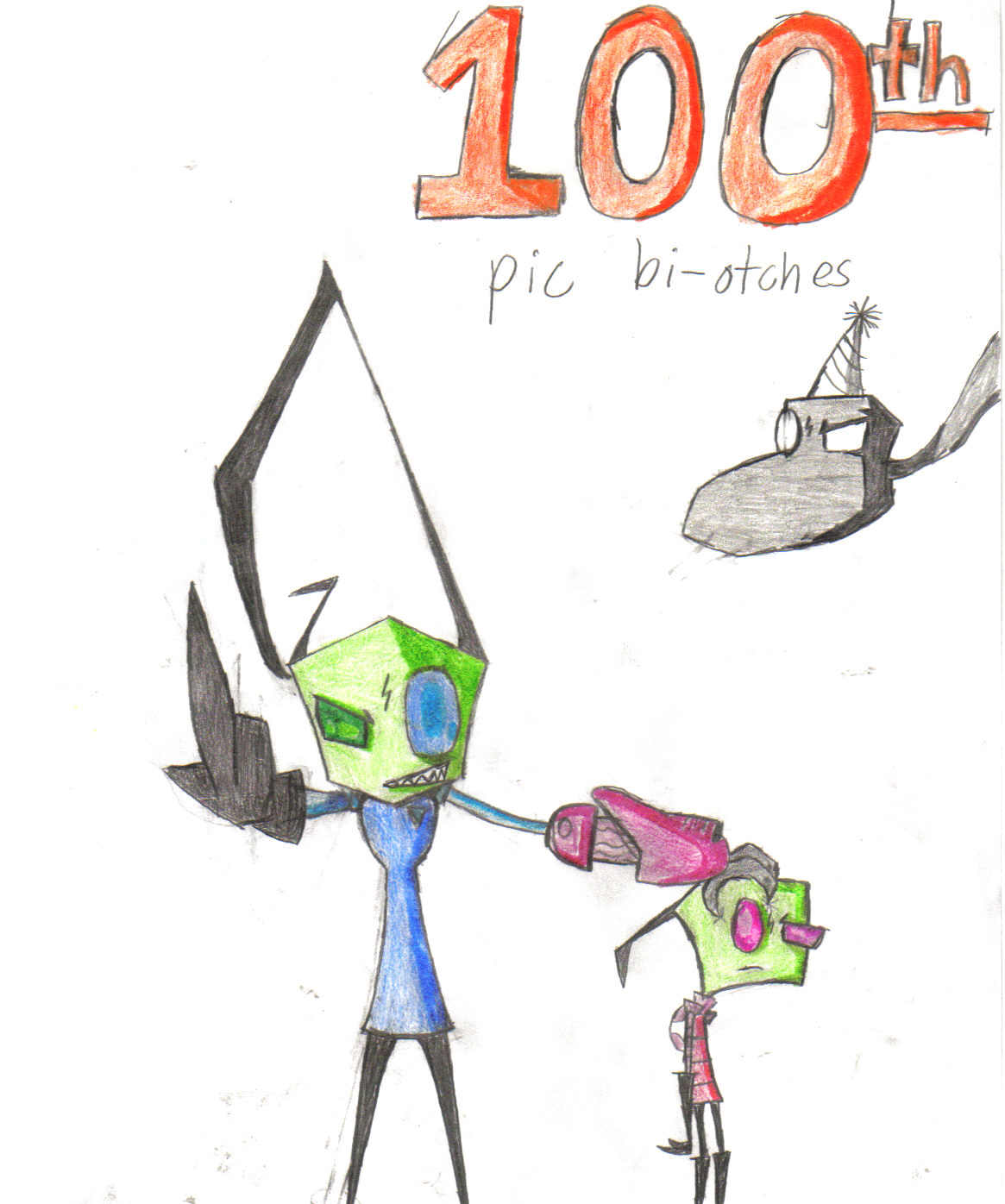 100 pics  of torturing Zim by Geckon_Lord_of_geckos