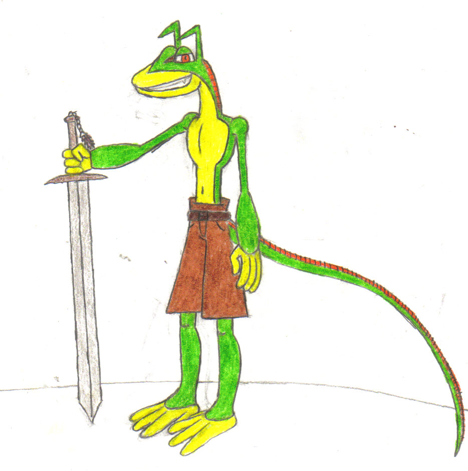 Geckon non-cartoony by Geckon_Lord_of_geckos