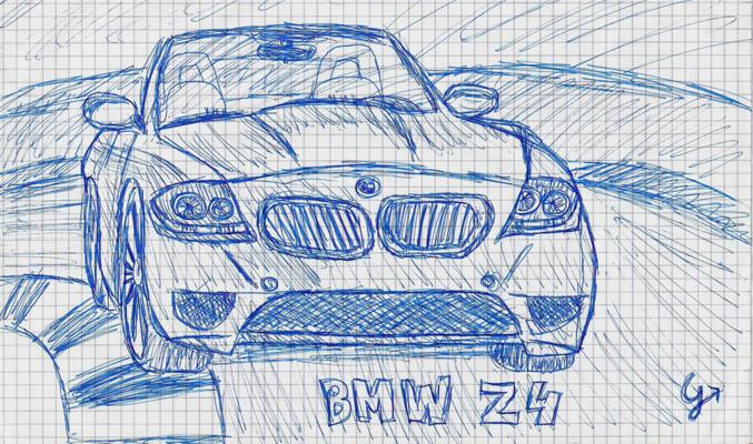 BMW Z4 Roadster (quick sketch) by Gee