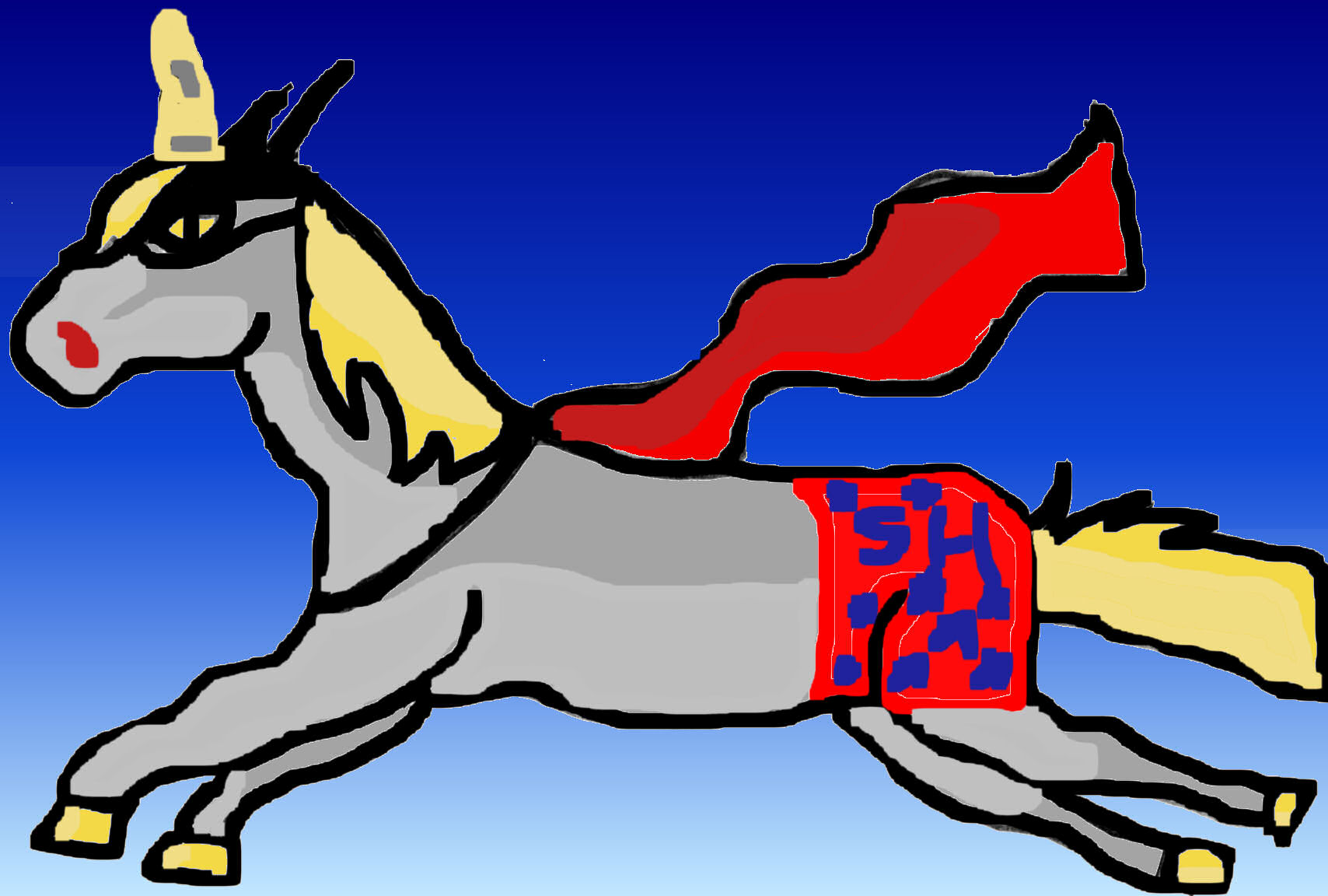 hero unicorn(coloured) by Gelarwing