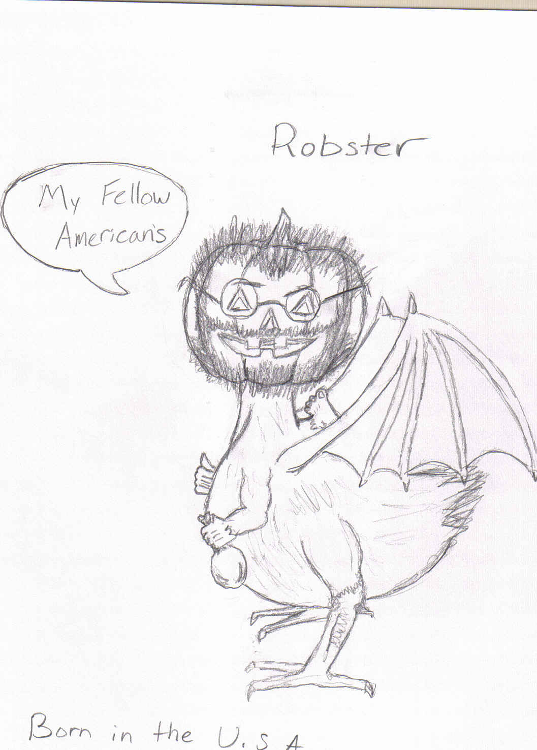 Robster (pencil verson) by GeneralOnion