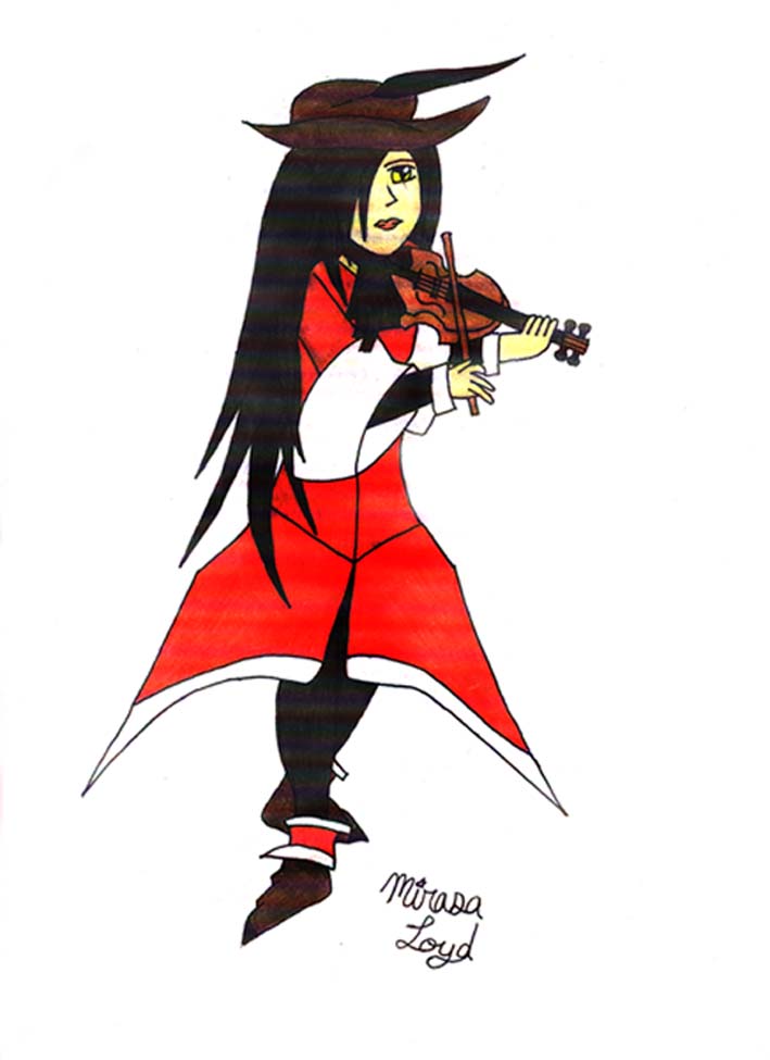 Gothic Violin Girl by GenisSage13