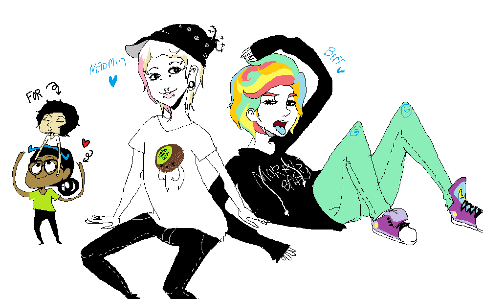 lovely ocs we made :> by Gerardway2008