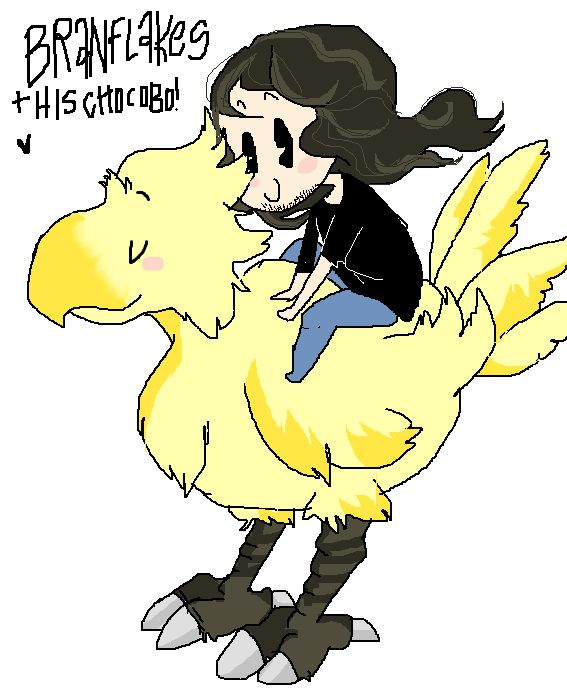 flowy hair and a chick by Gerardway2008