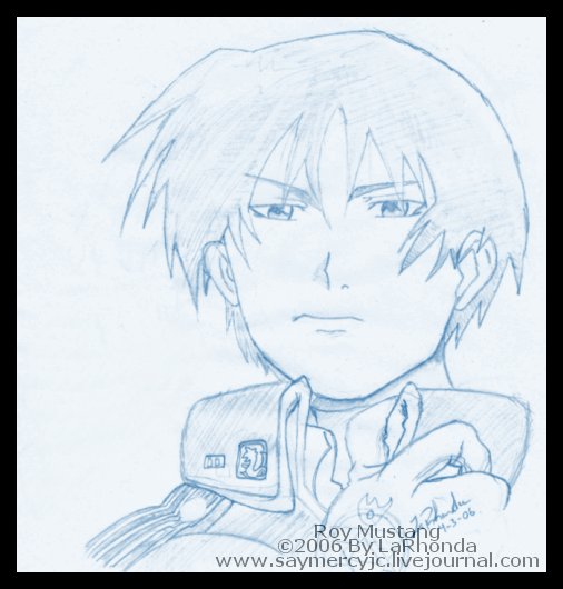 .::Roy Mustang::. Sketch by GettinHotWithJC