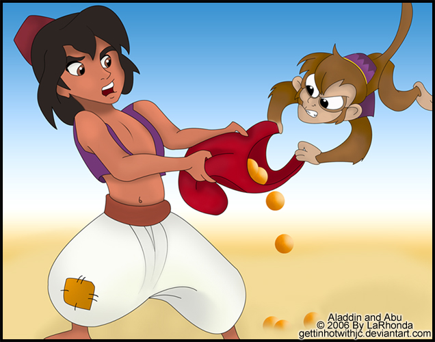 Aladdin and Abu by GettinHotWithJC