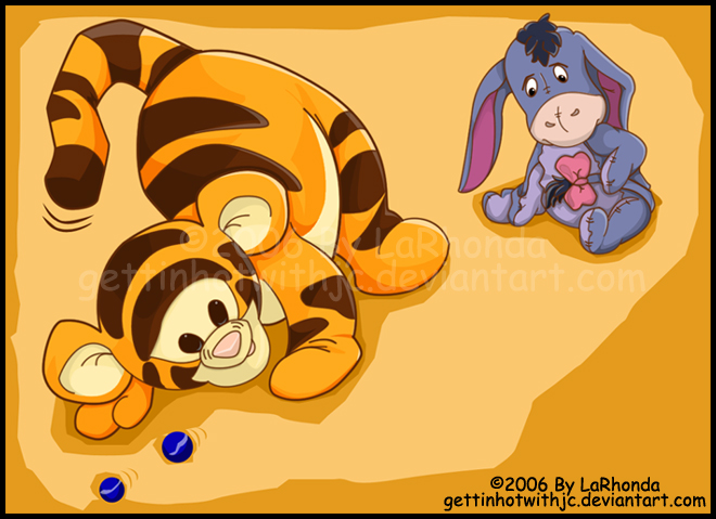 Baby Tigger and Eeyore by GettinHotWithJC