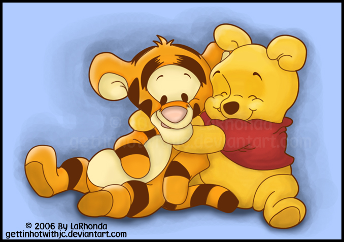 Baby Pooh and Tigger by GettinHotWithJC