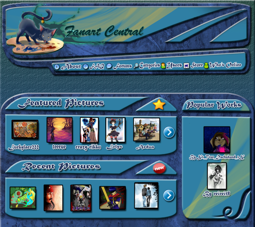 FAC homepage design by Gety