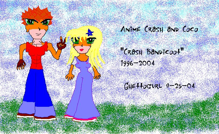 Anime Crash and Coco by Ghettogurl