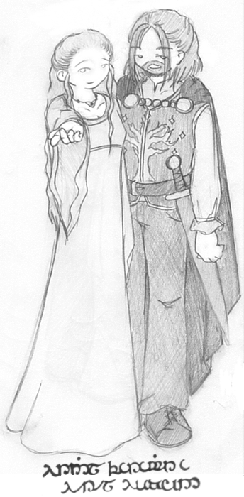 Couples of Middle-Earth:The Steward and his Lady by Ghost
