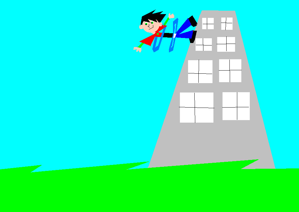 Danny Jumping off a building by GhostGirl22