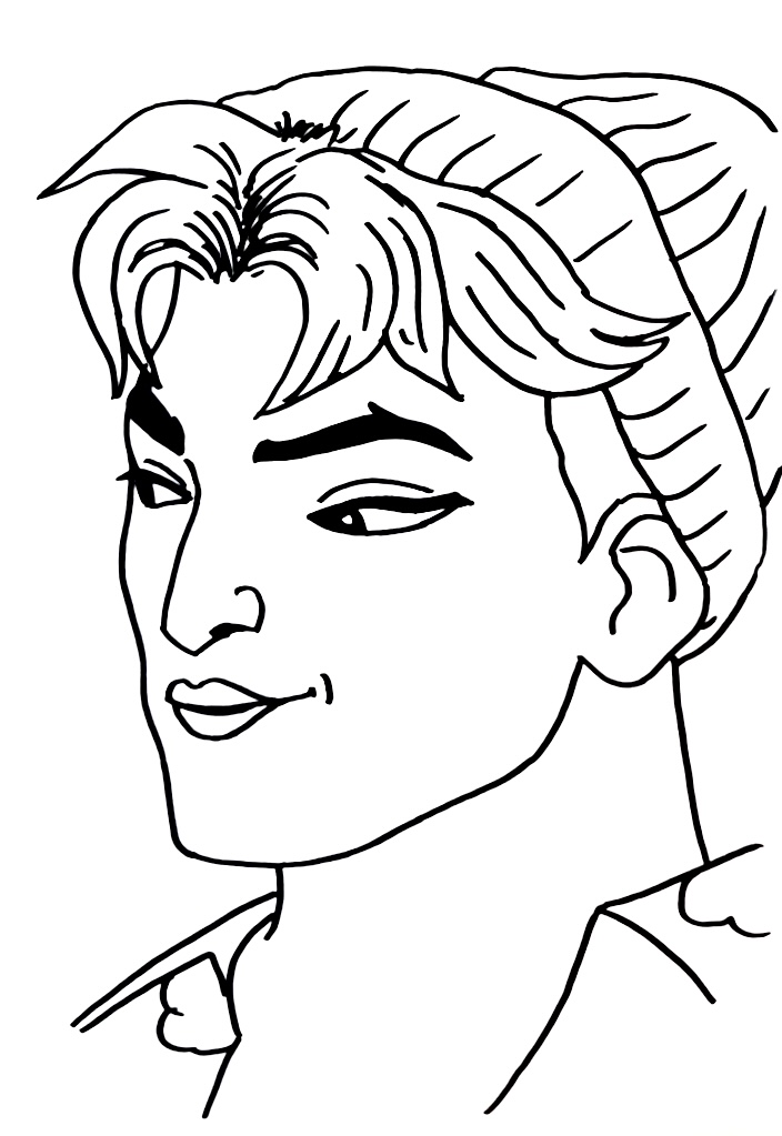 Abby Saja Colouring Page by Giston