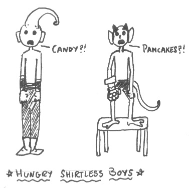 Hungry Shirtless Boys by GlassEyeWisconsin