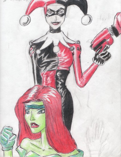Poison Ivy and Harley Quinn by Godfather