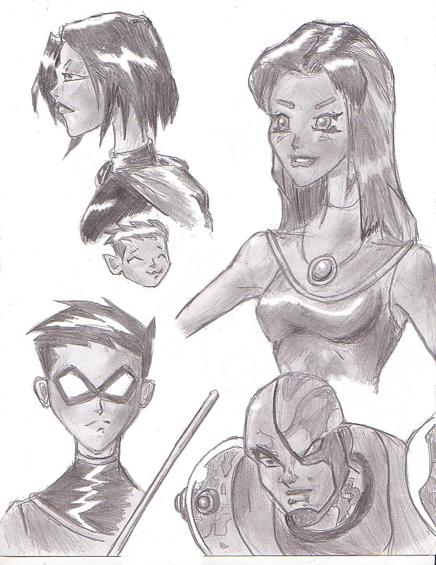 *Teen Titans sketch* by Godfather