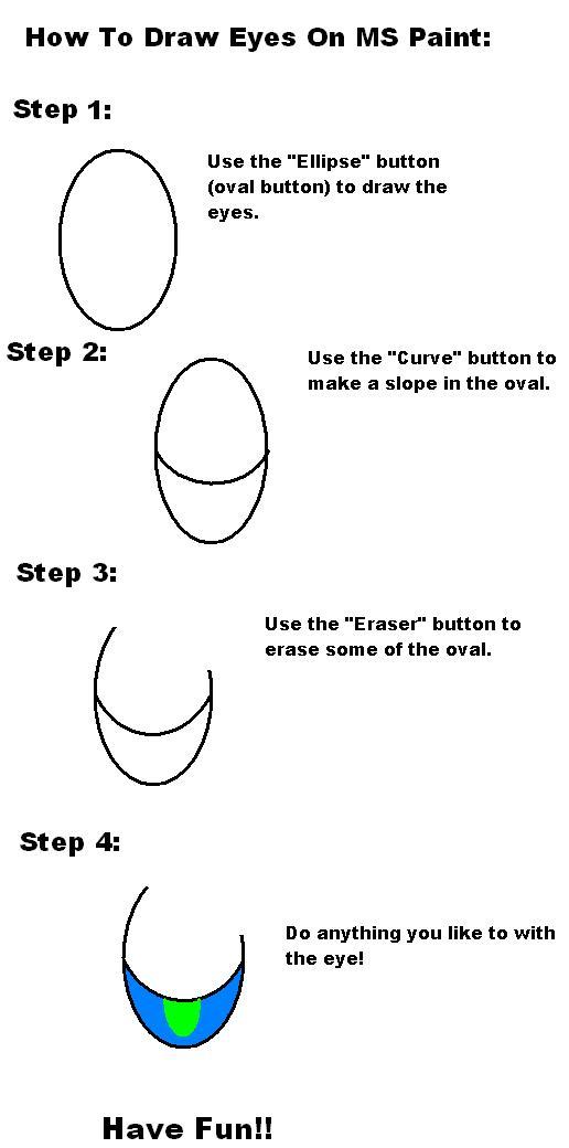 Eye Tutorial (For MS Paint) by GojakInucrawler
