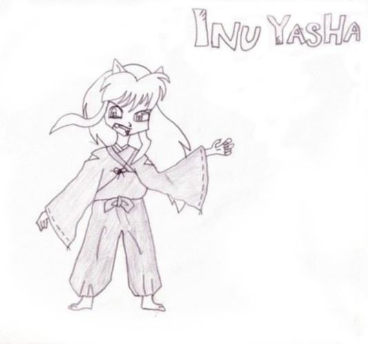 InuYasha (Hand-drawn) by GojakInucrawler