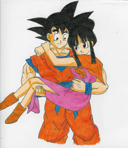 Goku and Chi Chi by Goki_chan