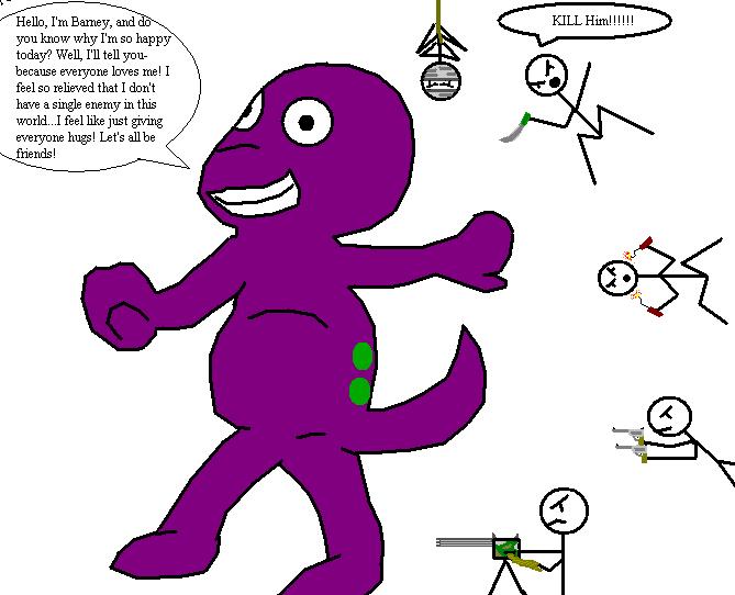 Everyone wants to kill Barney, huh? by GoldenRhydon