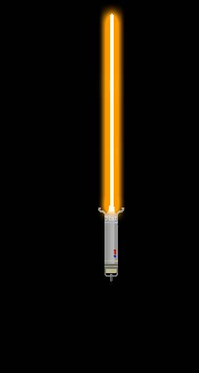 Jedi Lightsaber 1 (orange) by GoldenRhydon