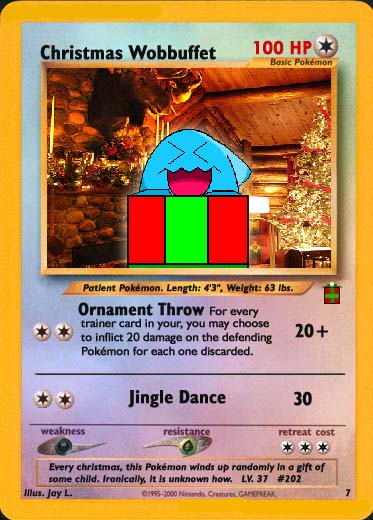 Christmas Wobbuffet Card by GoldenRhydon