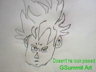 SSJ Goku's head by GoldenSummit